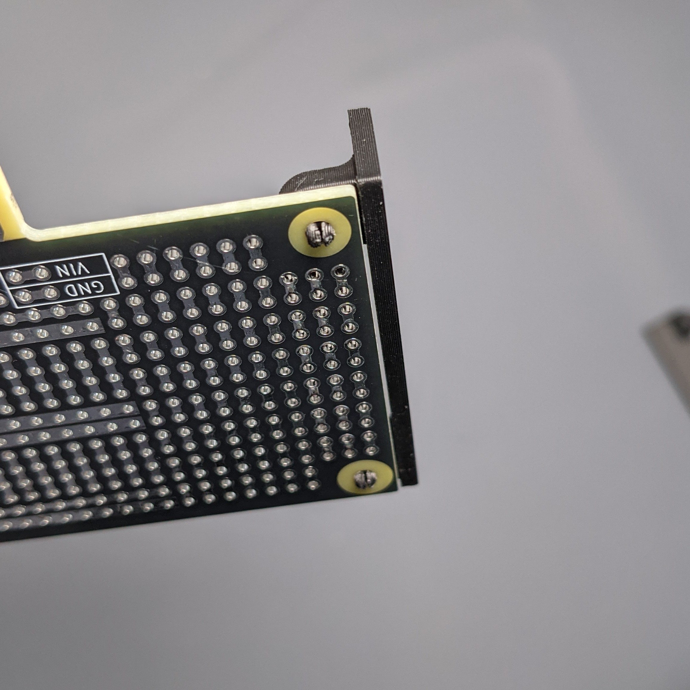 45 degree view of a card with its rear blank panel